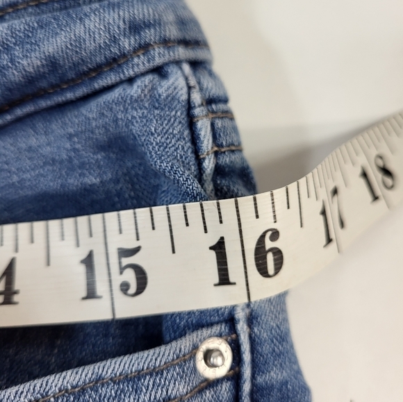 Levi's 711 Skinny Distressed Blue Denim Jeans - Picture 4 of 8